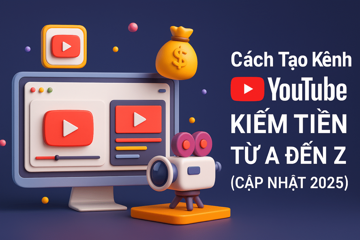 Cách tạo kênh Youtube kiếm tiền
