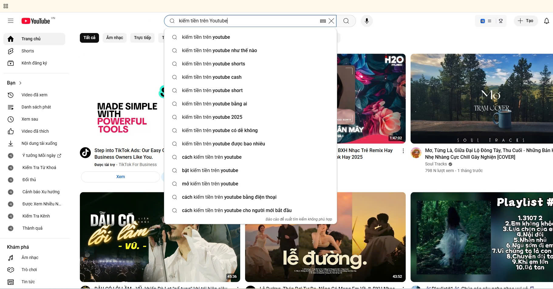 Nghiên cứu từ khóa chuẩn SEO Youtube