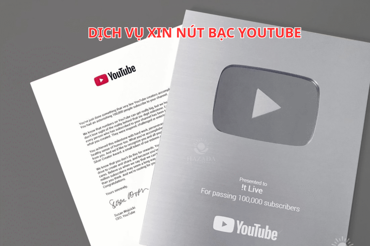 Dịch Vụ Xin Nút Bạc YouTube – Giải Pháp Nhanh Chóng và Uy Tín Cho Creator