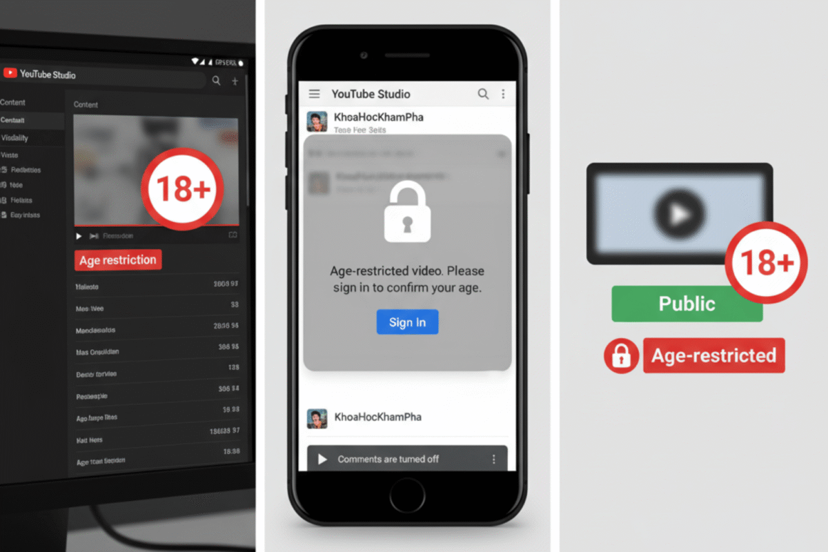 Video YouTube Bị Giới Hạn Độ Tuổi Là Gì?