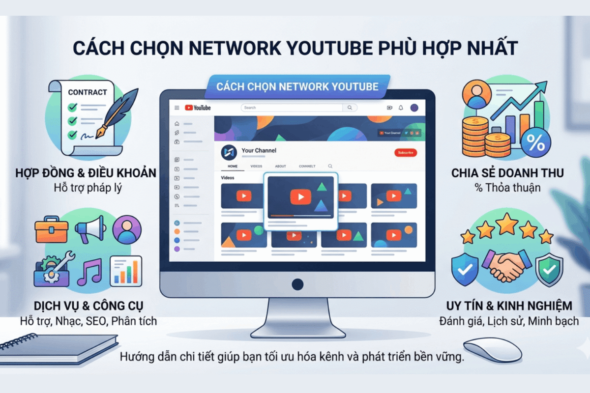 Cách Chọn Network YouTube Chuẩn, Uy Tín, An Toàn: Tiêu Chí Đầu Tiên Cần Kiểm Tra