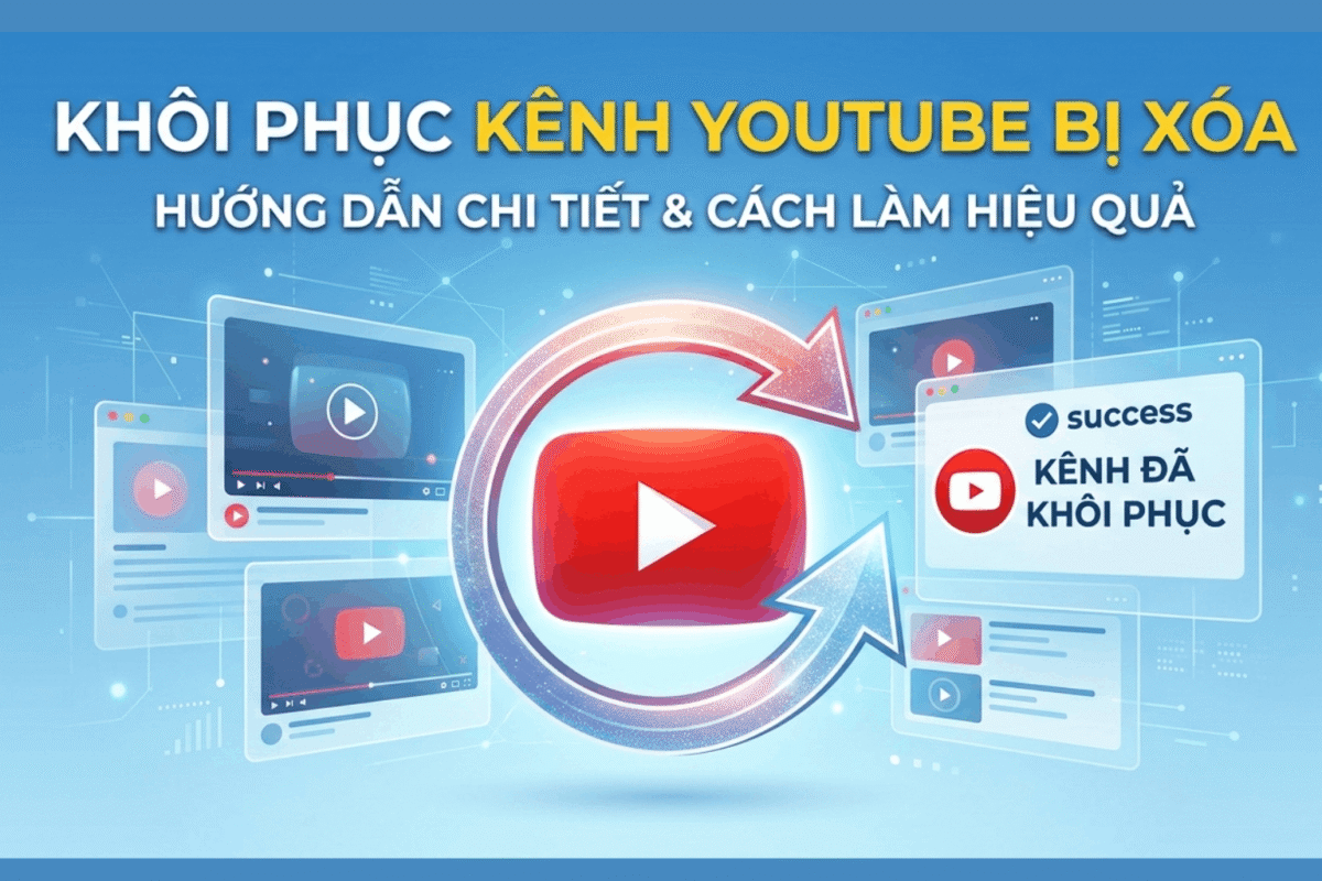 Khôi Phục Kênh YouTube Bị Xóa: Hướng Dẫn Lấy Lại Kênh Nhanh Nhất 2026