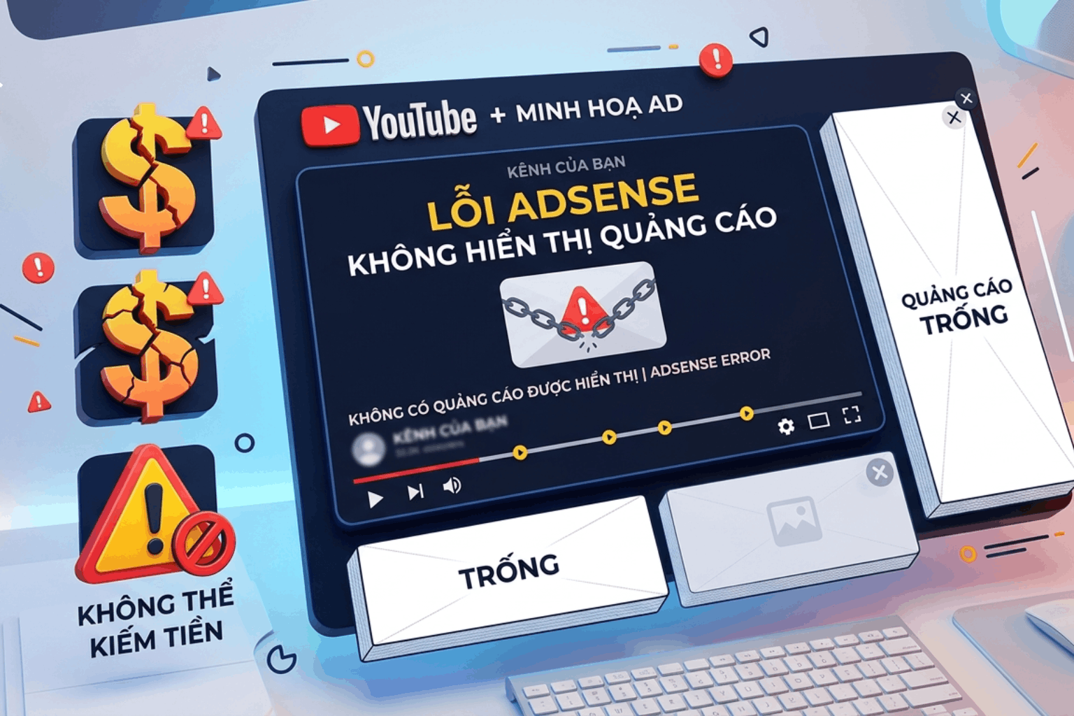 Adsense Youtube Không Hiển Thị Quảng Cáo: Cảnh Báo Nguy Hiểm Mà Creator Không Nên Bỏ Qua