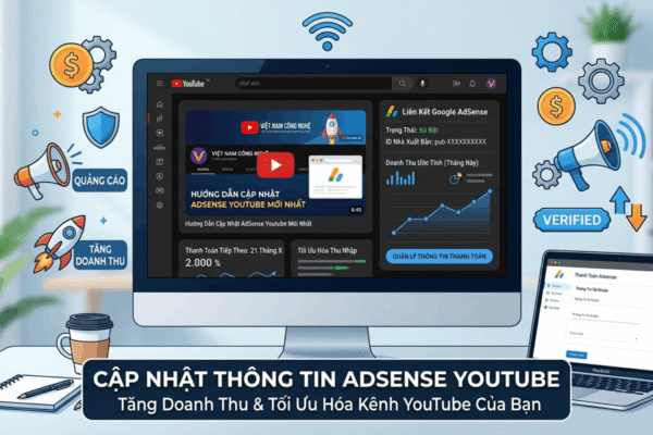 Cập Nhật Thông Tin Adsense Youtube Mới Nhất 2026: Hướng Dẫn Chuẩn Xác Tránh Mất Tiền Oan