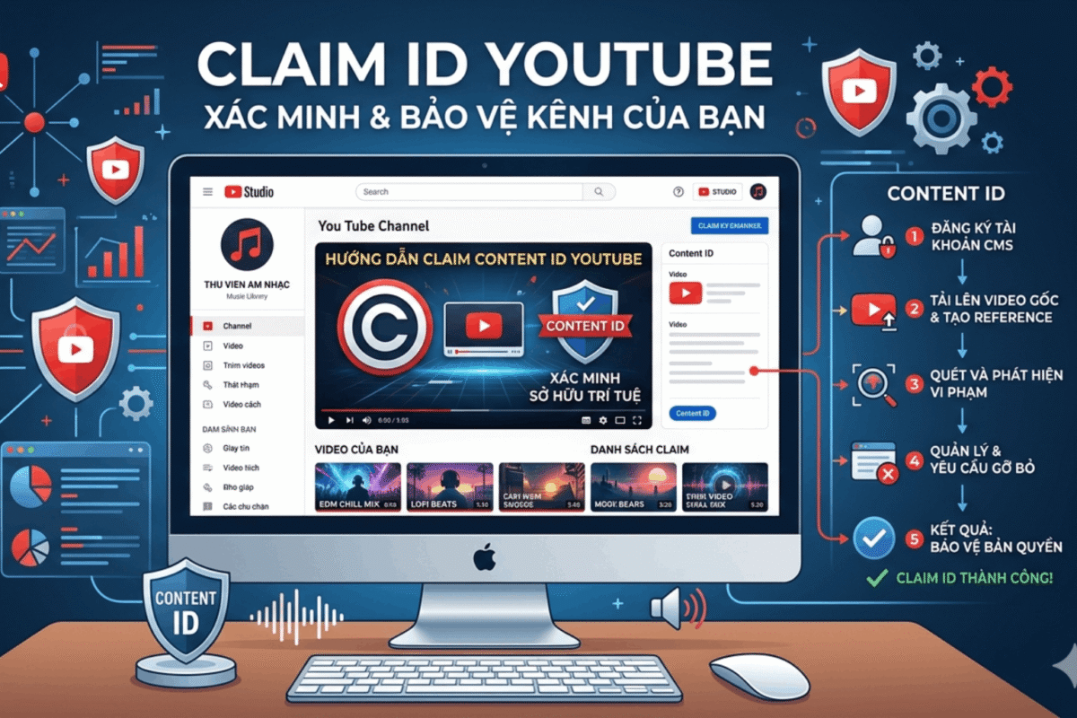 Claim ID Youtube Là Gì? Sự Thật Khiến Bạn Mất Tiền Mà Không Hề Biết (2026)