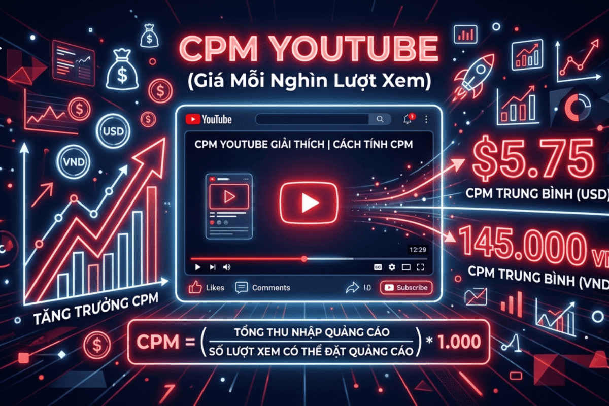 Các Yếu Tố Ảnh Hưởng Đến CPM YouTube