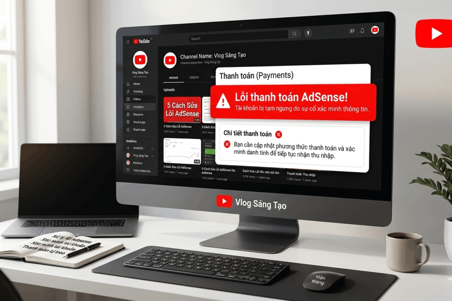 Lỗi Thanh Toán Adsense YouTube: Nguyên Nhân, Cách Khắc Phục & Nhận Tiền Nhanh 2026