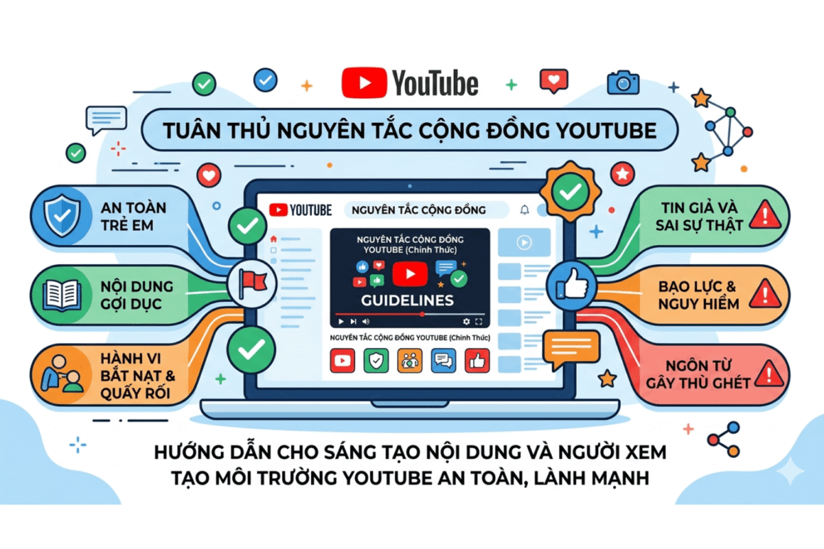 Nguyên Tắc Cộng Đồng YouTube Là Gì? Hướng Dẫn Tránh Vi Phạm, Strike Và Bảo Vệ Kênh