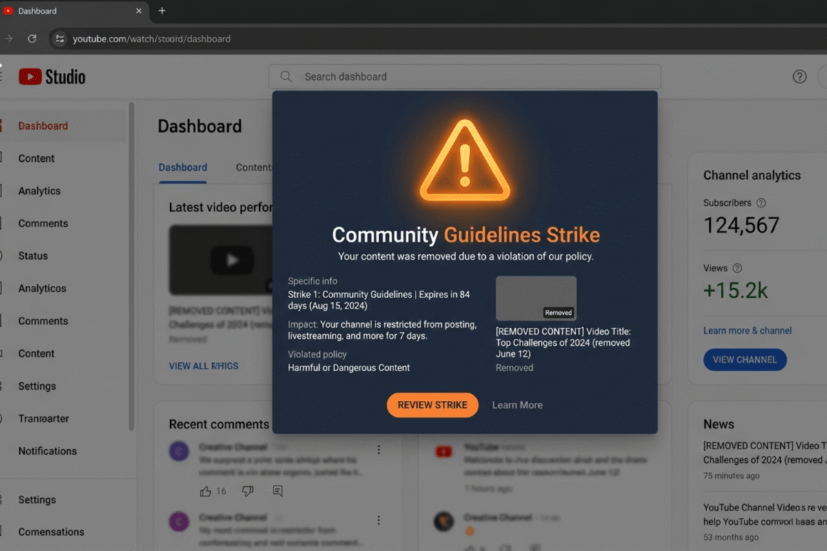 Các Nhóm Nội Dung Dễ Vi Phạm Nguyên Tắc Cộng Đồng YouTube