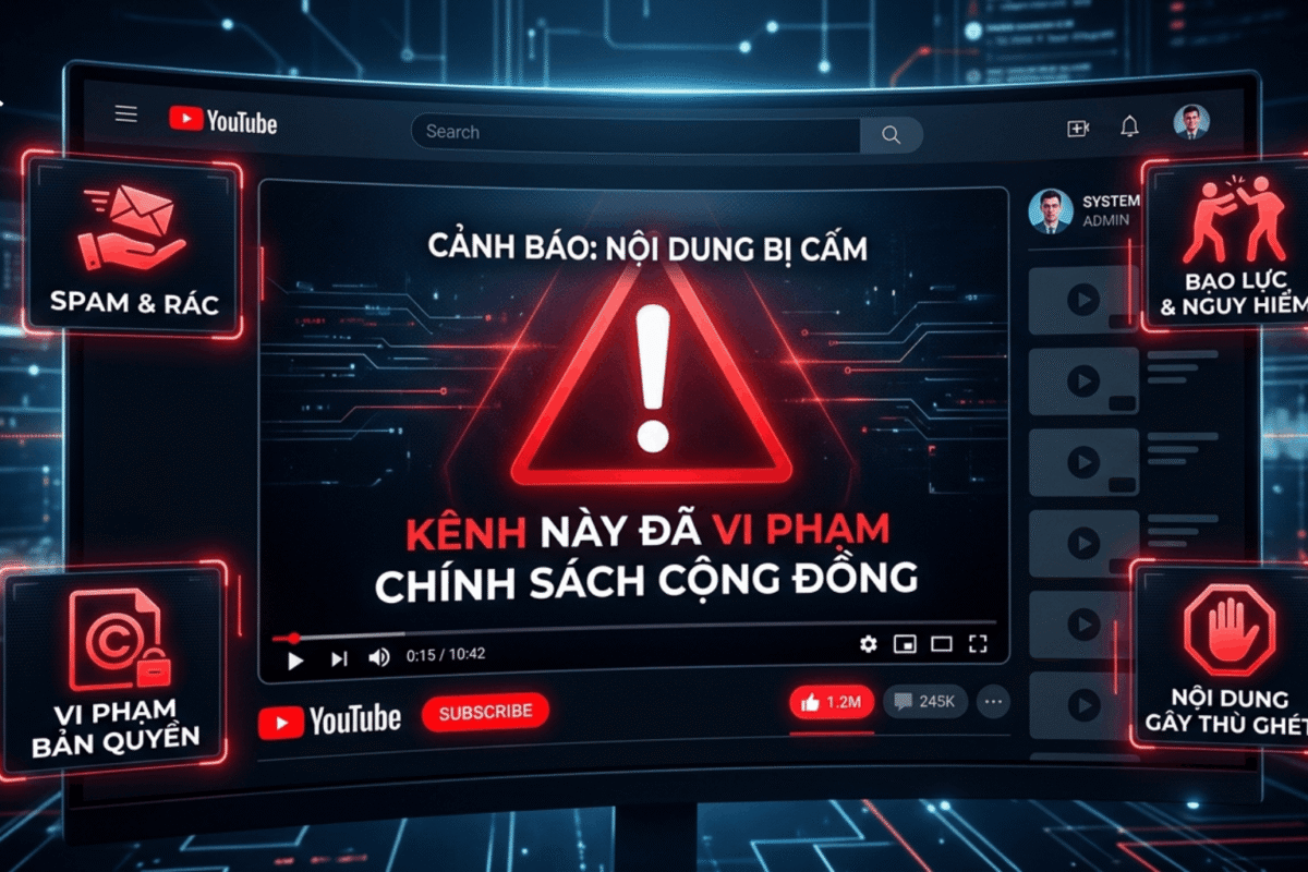 Dấu Hiệu Kênh Đang Có Nguy Cơ Vi Phạm Nguyên Tắc Cộng Đồng YouTube