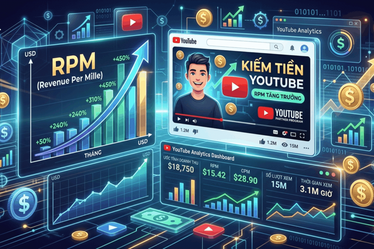 Công Thức Tính RPM YouTube Chuẩn Xác