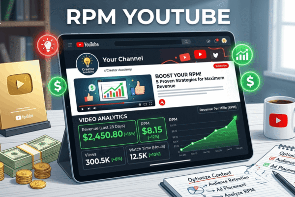 RPM YouTube Là Gì? Hứớng Dẫn Cách Tính Chuẩn & Bí Quyết Tăng RPM Gấp 3 Lần (2026)