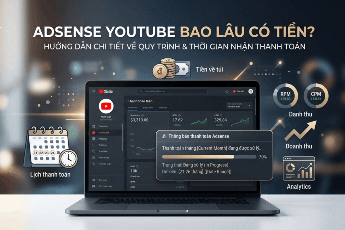 Adsense YouTube Là Gì? Cách YouTube Thanh Toán Qua Google Adsense