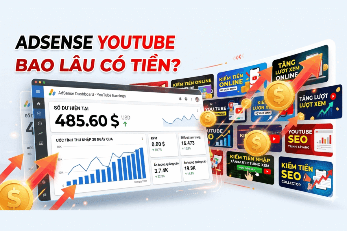 Adsense Youtube Bao Lâu Có Tiền Lần Đầu?
