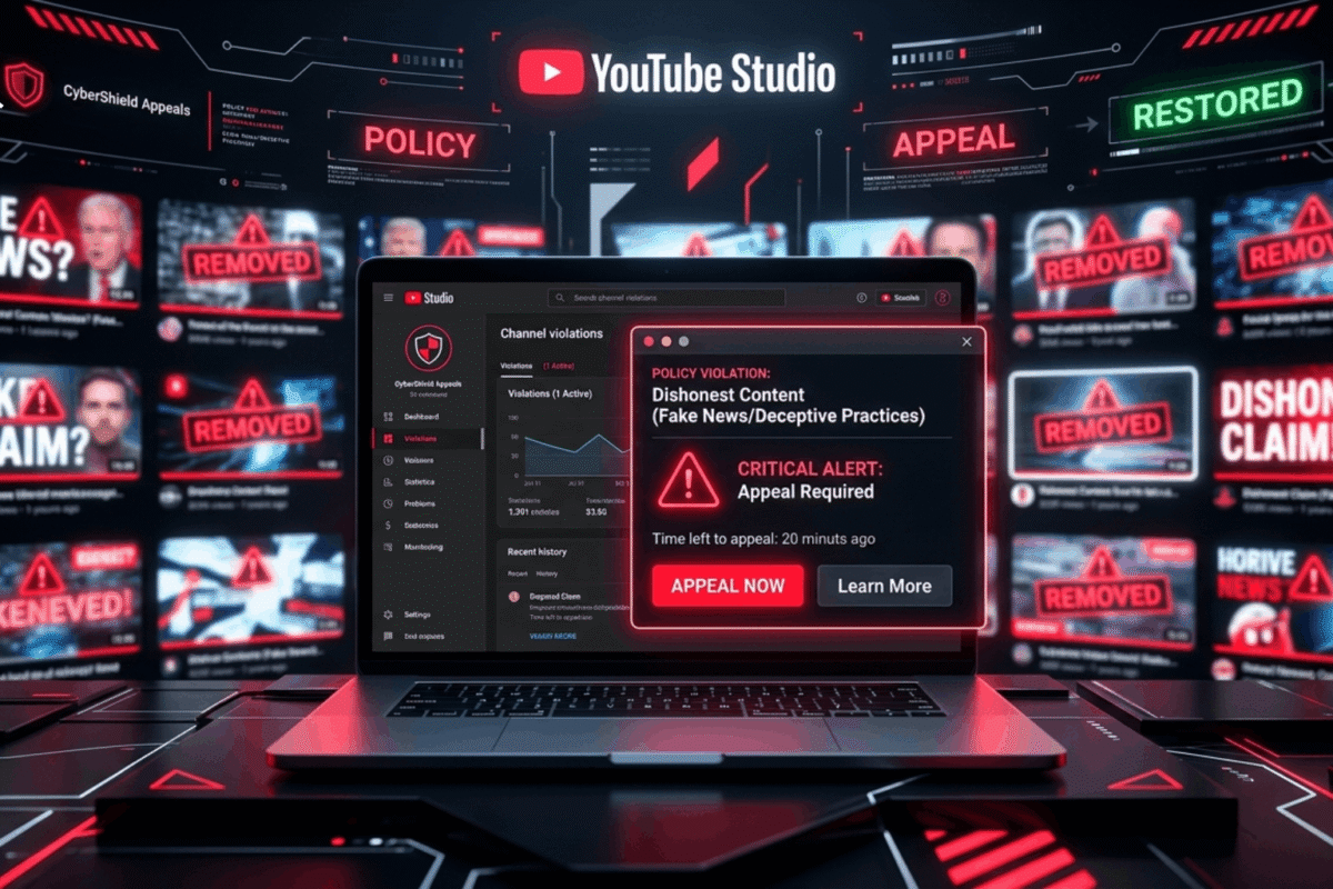 Kháng Cáo Nội Dung Không Trung Thực YouTube Là Gì?