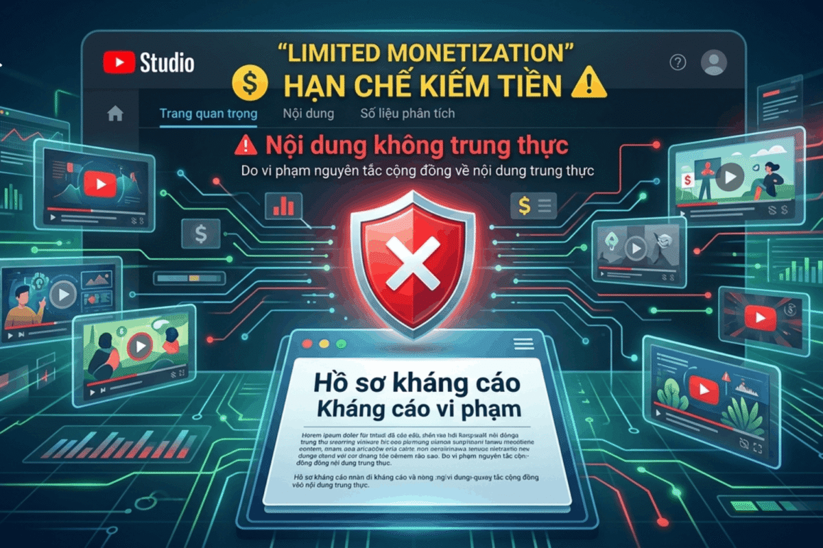 Dịch Vụ Hỗ Trợ Kháng Cáo Nội Dung Không Trung Thực YouTube Tại Học Viện Youtube