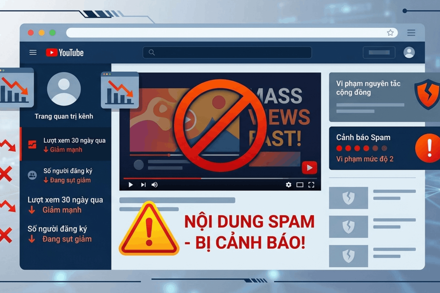 Vi Phạm Spam YouTube Là Gì? Nguyên Nhân, Dấu Hiệu Và Cách Nhận Biết Chính Xác